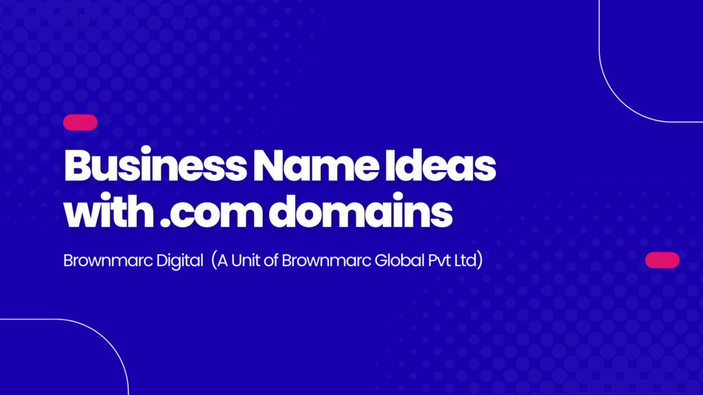 business name ideas with com domains